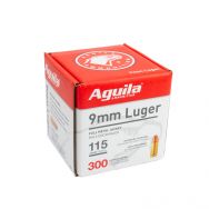 Aguila 9mm 115gr. FMJ Ammunition, 300 Round Box