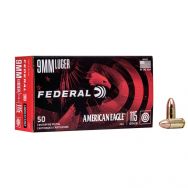 American Eagle 9mm 115gr. FMJ Ammunition, 50 Round Box