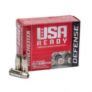 Winchester USA Ready Defense 9mm +P 124gr. Hex-Vent HP Ammunition, 20 Round Box