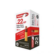 Aguila Super Extra, 22 LR High Velocity Ammunition, 38gr. Round Nose, 50 Round Box