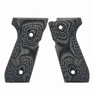 VZ Grips Beretta 92 Tactical Slants, G10 Black Gray Grips