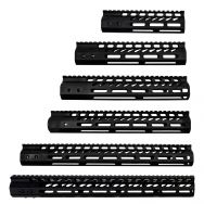 Guntec AR-15 Ultralight Thin M-LOK Free Float Handguard, Black