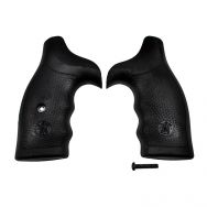 Smith & Wesson Model 64/67/617/686/386 Grips, Round To Square Butt, Black Rubber