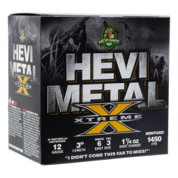 Hevi Shot Hevi Metal Xtreme 12ga. 3" 1-1/4oz. #6 Tungsten & #3 Steel, 25 Round Box