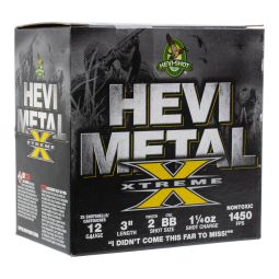Hevi Shot Hevi Metal Xtreme 12ga. 3" 1-1/4oz. #2 Tungsten & BB Steel, 25 Round Box
