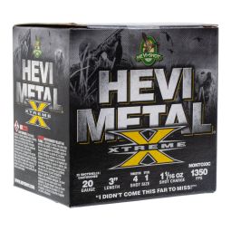 Hevi Shot Hevi Metal Xtreme 20ga. 3" 1-1/16oz. #4 Tungsten & #1 Steel, 25 Round Box
