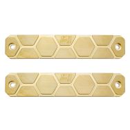 L3I M-LOK 4 Slot Brass Weight Set, 13.2oz Per Weight, 2 Pack