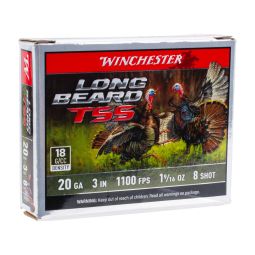 Winchester Long Beard TSS 20ga. 3" 1-9/16 oz. #8 Shot Ammunition, 5 Round Box