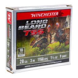 Winchester Long Beard TSS 28ga. 3" 1-1/2 oz. #9 Shot Ammunition, 5 Round Box