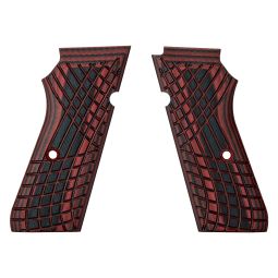 Kimber KDS9c Grips, Dark Red/Black