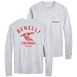 Benelli All American Long Sleeve T-Shirt, Gray