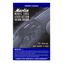 Marlin Model 1895 Lever Action 410 Bore Shotgun Owner's Manual