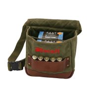 Benelli Lodge Large Shell Pouch, Olive Waxed Cotton