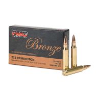 PMC Bronze .223 Remington 55gr. FMJ-BT Ammunition 20 Round Box