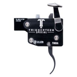 TriggerTech Tikka T3, T3x, T1x Special Trigger, Left Handed, Black Curved Trigger
