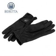 Beretta Black Leather Shooting Gloves