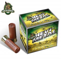 Hevi Shot Hevi Metal 12ga. 2-3/4", 1-1/8oz. #4 Shot 25 Round Box