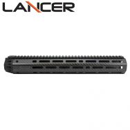 Lancer Systems AR-15 Carbon Fiber Handguard, Octagon w/ Rail, 13" Rifle Plus Length