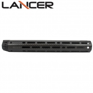 Lancer Systems AR-15 Carbon Fiber Handguard, Octagon w/o Rail, 13" Rifle Plus Length