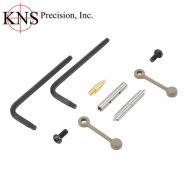 KNS Precision AR15/AR10/M16 Gen2 Mod2 Non-Rotating Trigger / Hammer Pin Set, .1555" Dia., Dark Earth
