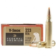 Federal V-Shok .223 Remington 55gr. Nosler Ballistic Tip Ammunition 20 Round Box