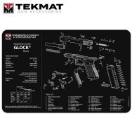 TekMat 11"x17" Gun Cleaning Mat for Glock Gen4, Black