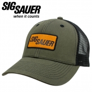 Sig Sauer Leather Patch Trucker Hat