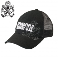 Springfield Armory USA Mesh Distressed "Torn" Hat, Black