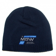 Midwest Gun Works Logo Navy Ribbed Beanie
