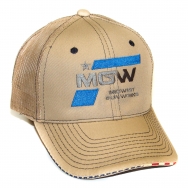 Midwest Gun Works Khaki American Flag Sandwich Logo Cap