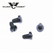 Wilson Combat 1911 Grip Screws, Slot Head, Black Armor-Tuff, Package of 4