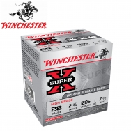 Winchester Super-X High Brass 28 Gauge 2-3/4" 1oz. #7.5 Shot, 25 Round Box